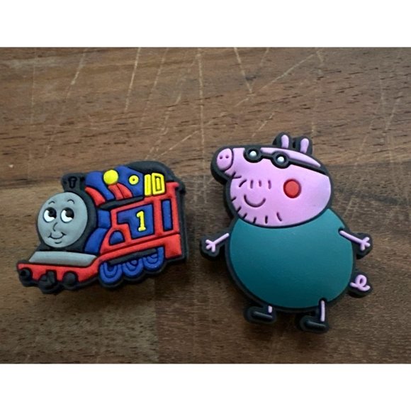 Thomas the Train Peppa Pig Shoe Charms Multiple Characters Fits Crocs - Picture 1 of 4